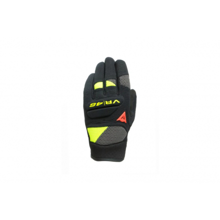 Γάντια DAINESE VR46 CURB SHORT Μαύρο Ανθρακί Fluo Κίτρινο